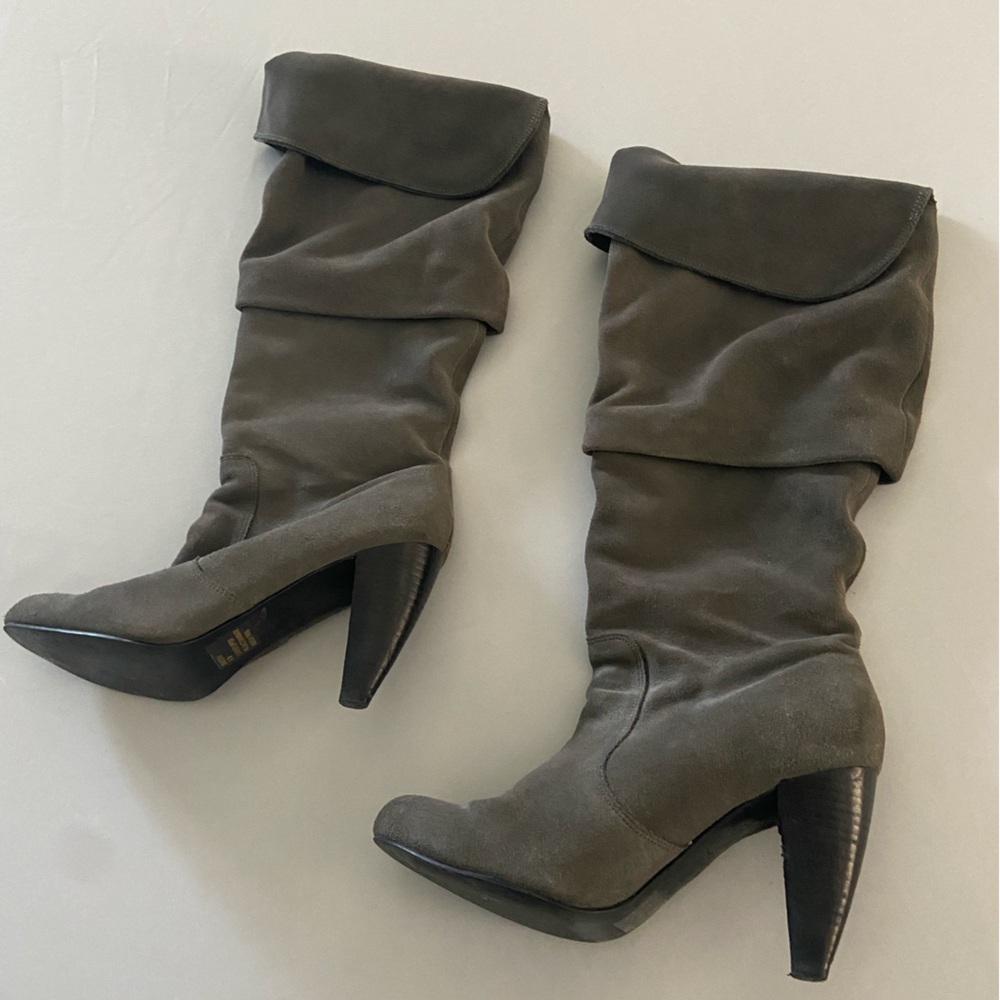 Steve Madden Dakotah Knee High Boots Black Round Toe